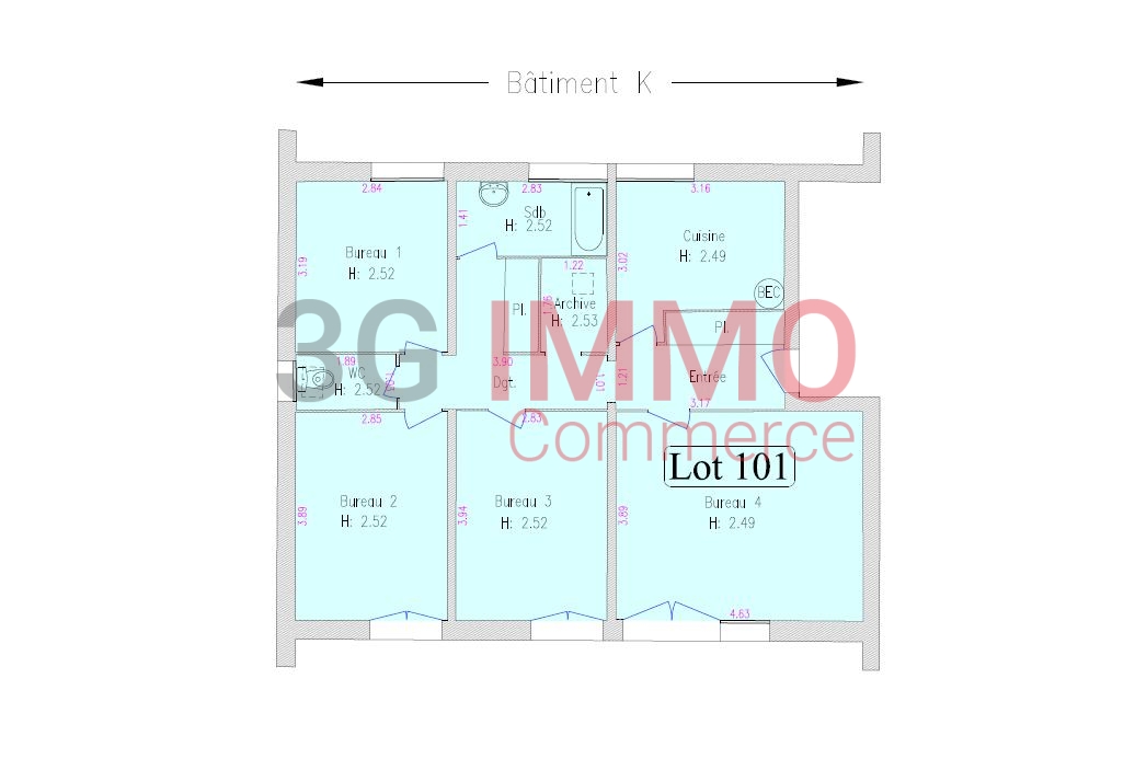 Local commercial 80 m² · à Niort · 80 m² · 92 140 €