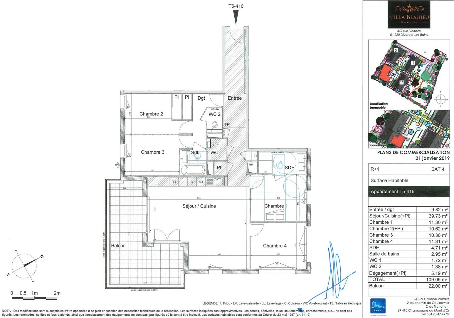 Appartement 5 pièces 110 m² · à Divonne-les-Bains · 110 m² · 735 000 €