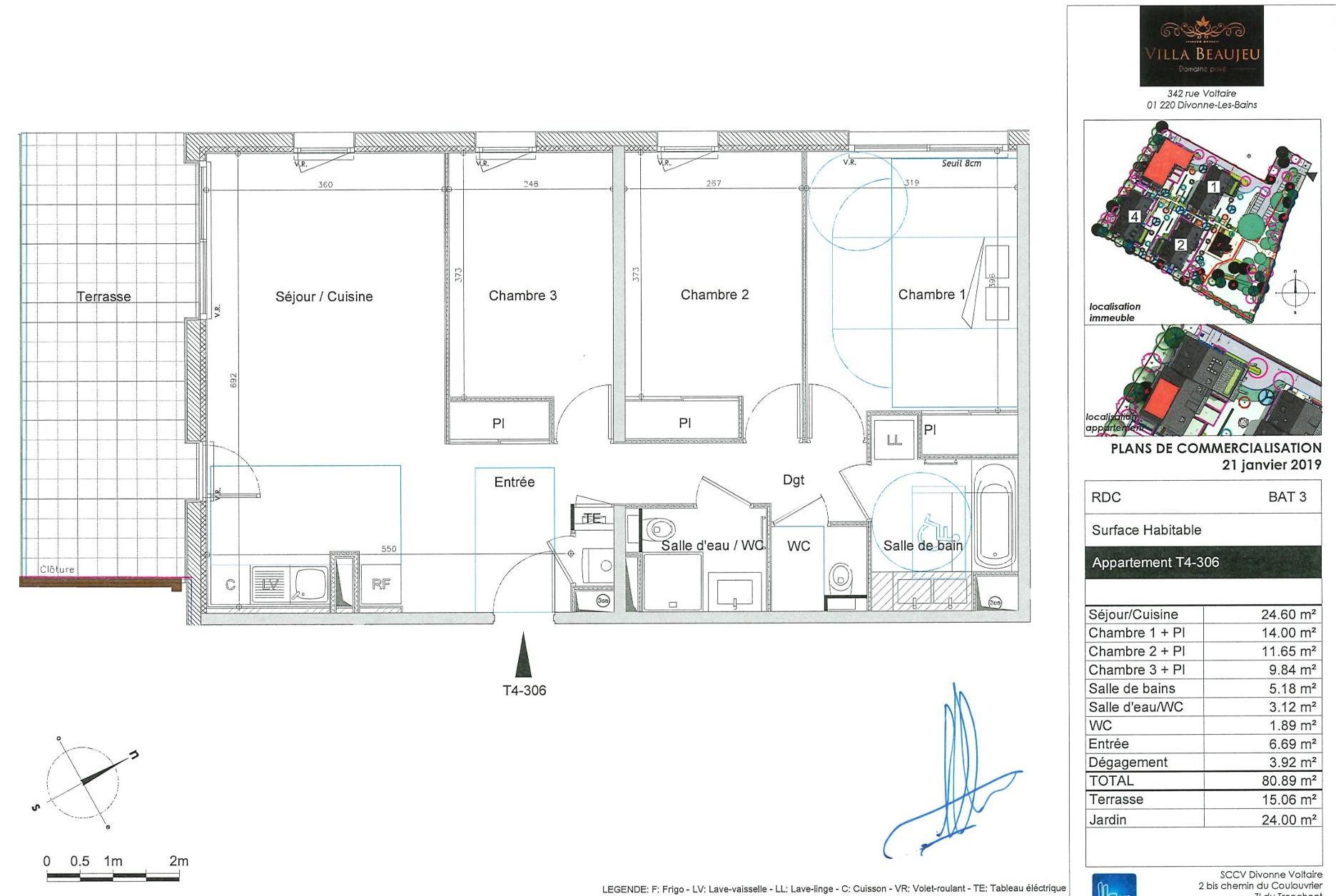 Appartement 4 pièces 81 m² · à Divonne-les-Bains · 80,9 m² · 510 000 €