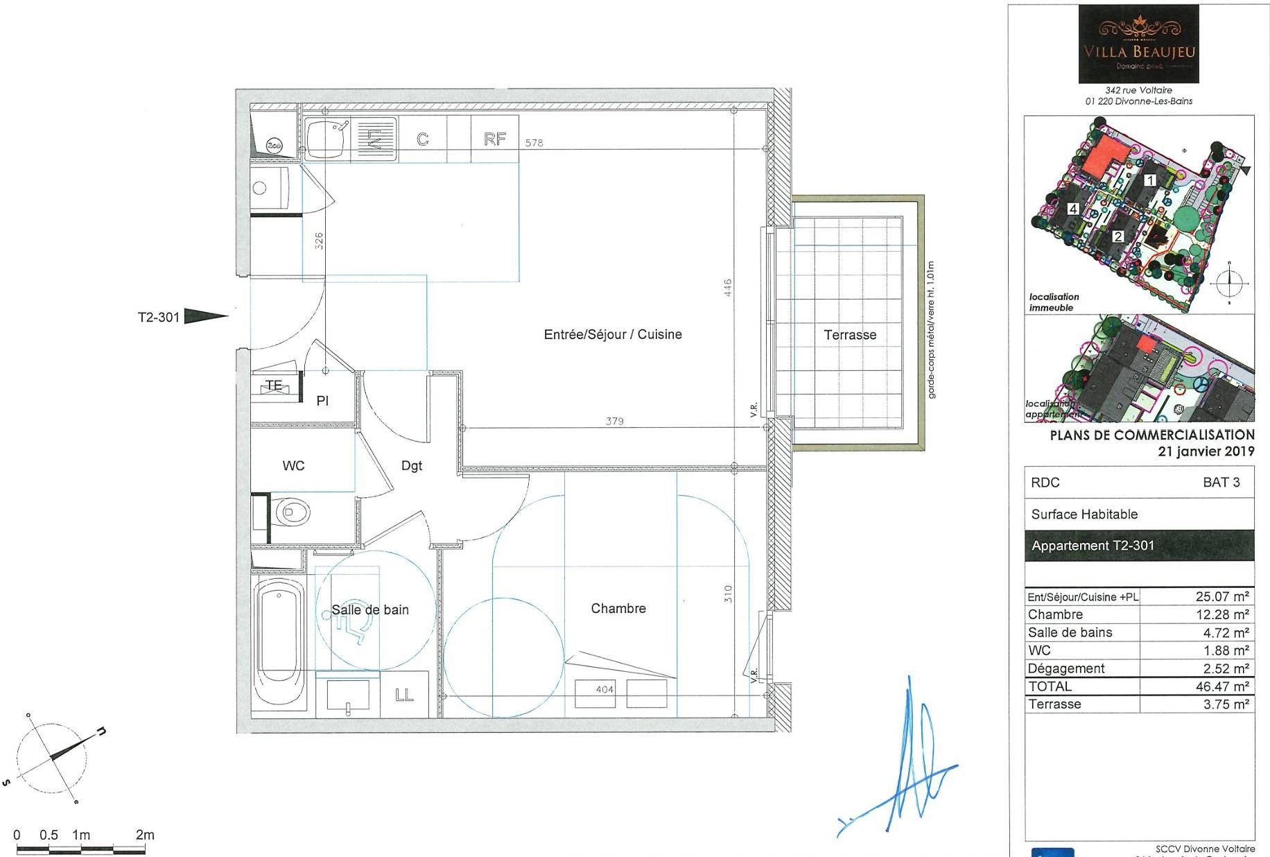 Appartement 2 pièces 46 m² · à Divonne-les-Bains · 46 m² · 312 000 €