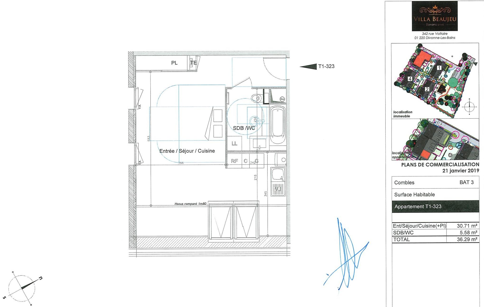 Appartement 1 pièce 36 m² · à Divonne-les-Bains · 36 m² · 265 000 €
