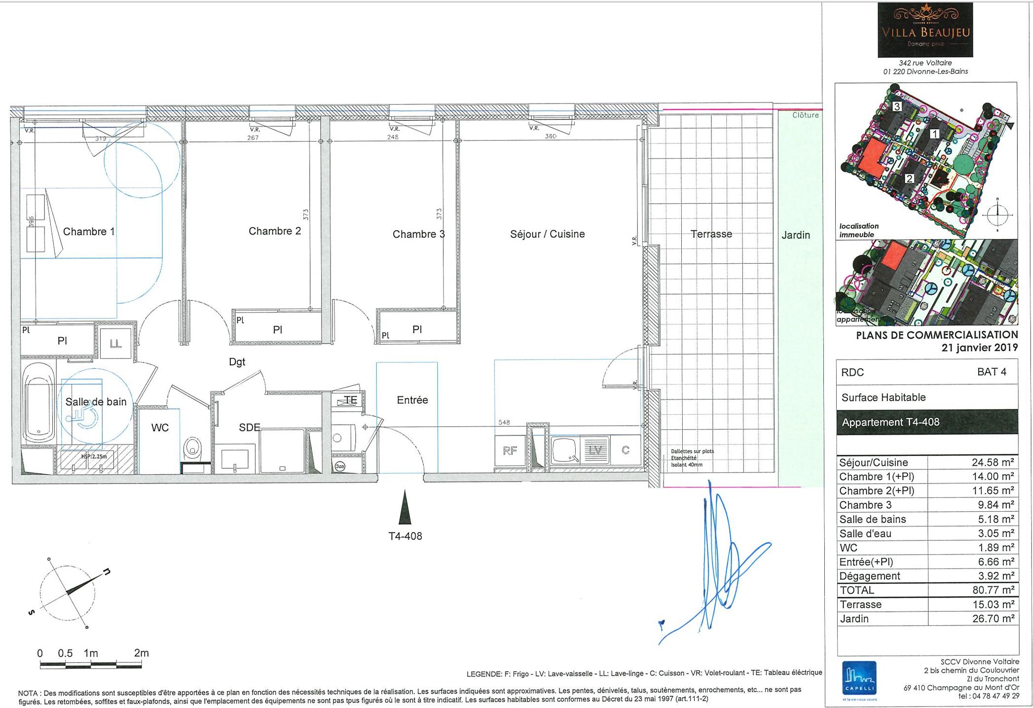 Appartement 4 pièces 81 m² · à Divonne-les-Bains · 81 m² · 554 000 €