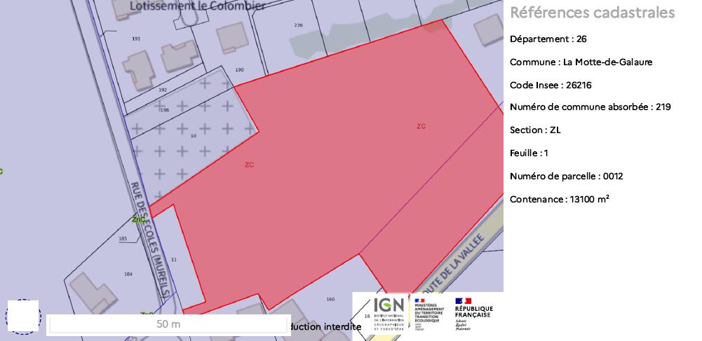 Terrain constructible à Saint-Jean-de-Galaure (26240) - Saint-Jean-de-Galaure · 265 000 €