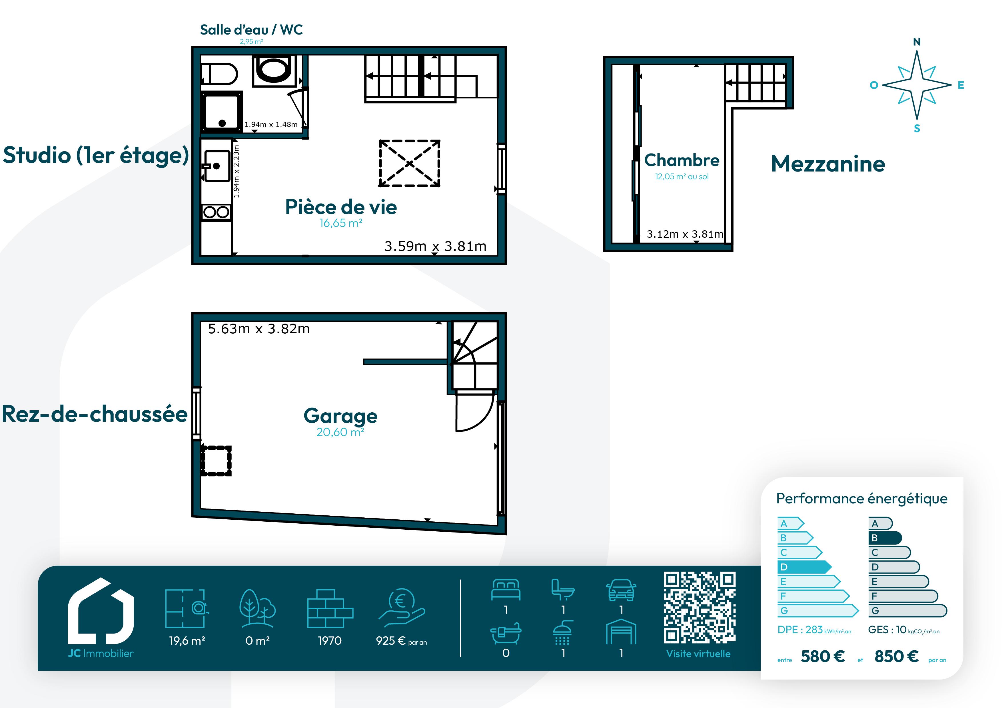 Appartement 1 pièce 20 m² · à Dammarie-les-Lys · 19,6 m² · 99 000 €