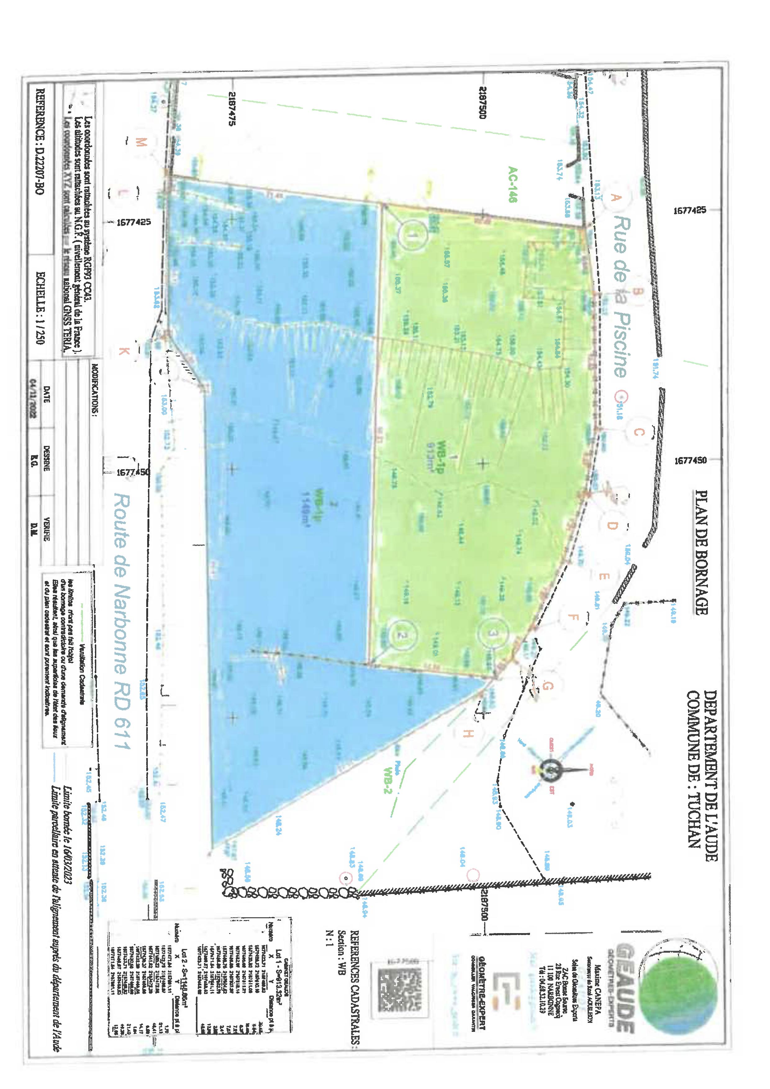 Terrain 300 m² · à Tuchan · 300 m² · 79 000 €