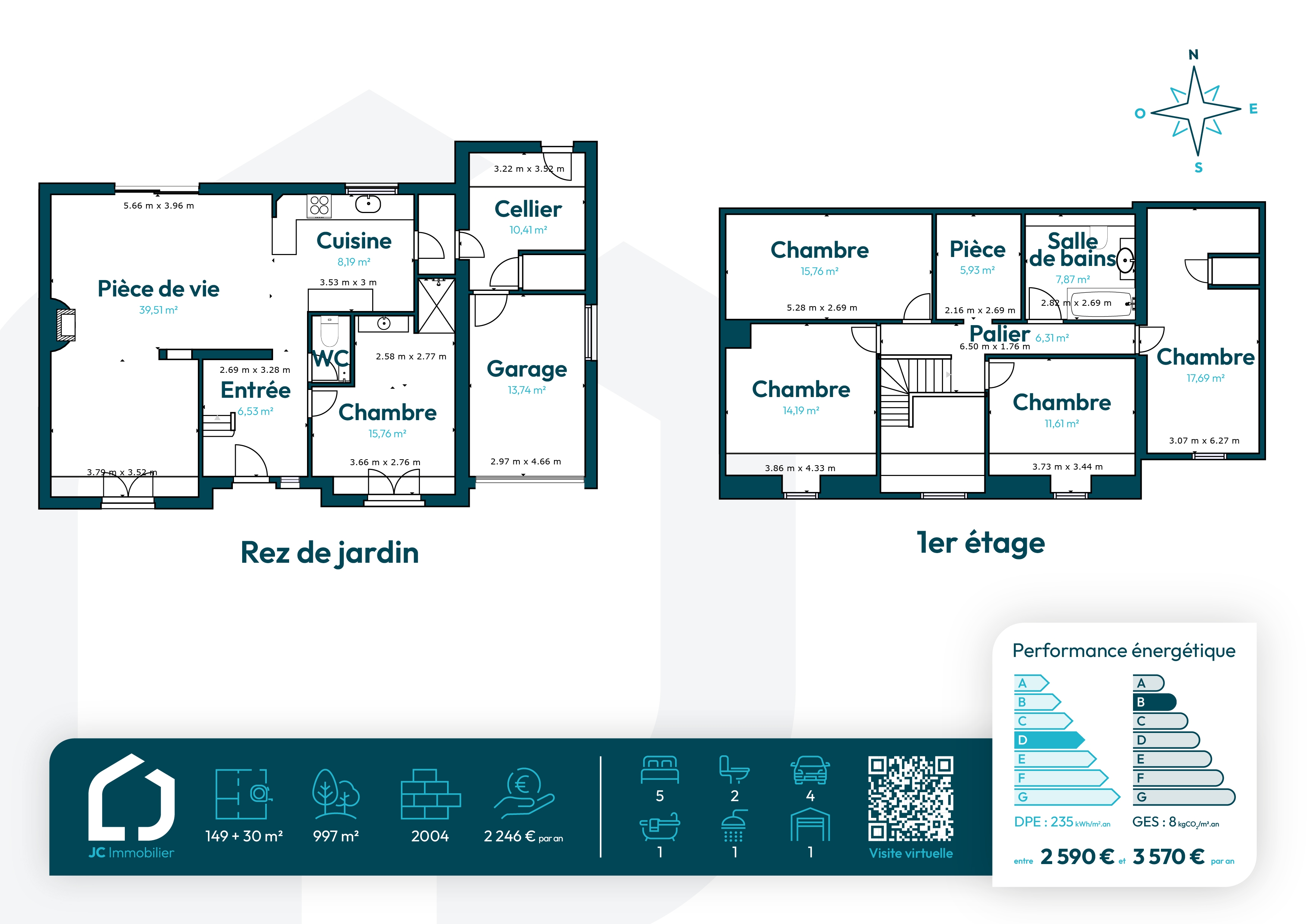 Maison 7 pièces 154 m² · à Saint-Pierre-lès-Nemours · 154 m² · 425 000 €