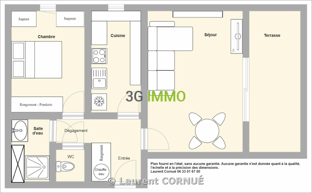 Appartement 2 pièces 46 m² · à Marseille (11ème Arr.) · 45,8 m² · 158 000 €