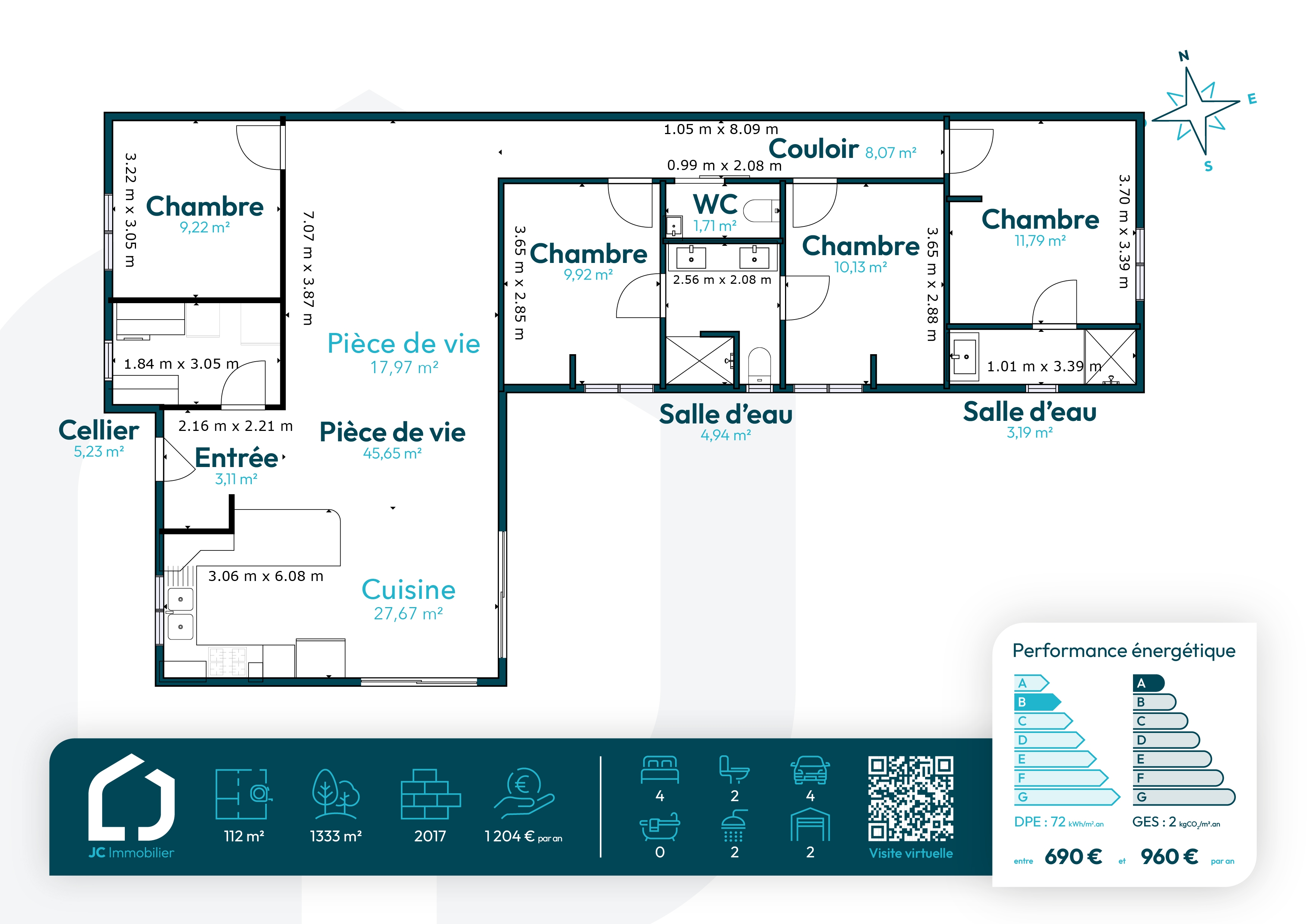 Maison 6 pièces 113 m² · à Chenou · 113 m² · 290 000 €