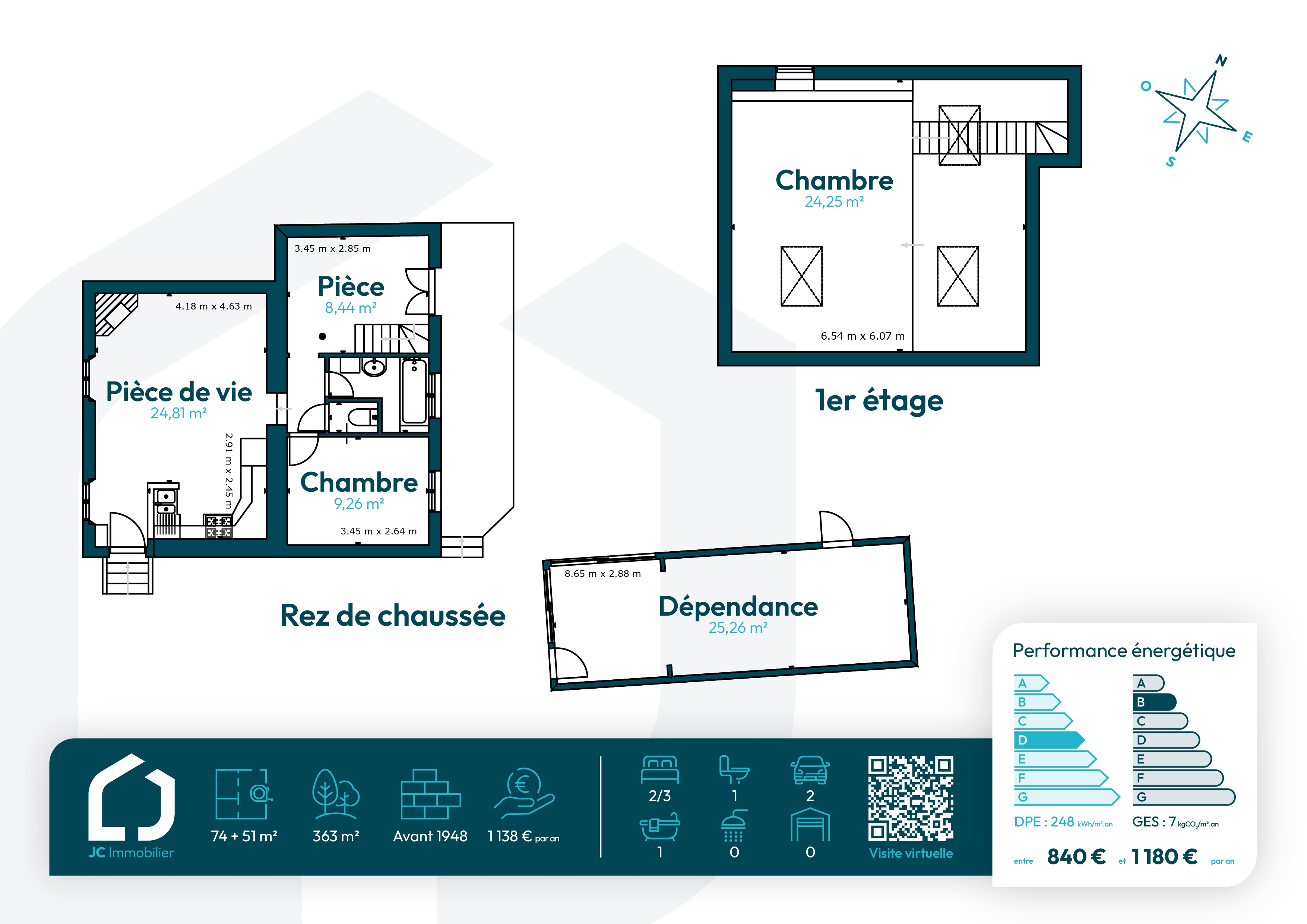 Maison 4 pièces 74 m² · à Saint-Pierre-lès-Nemours · 74 m² · 175 000 €