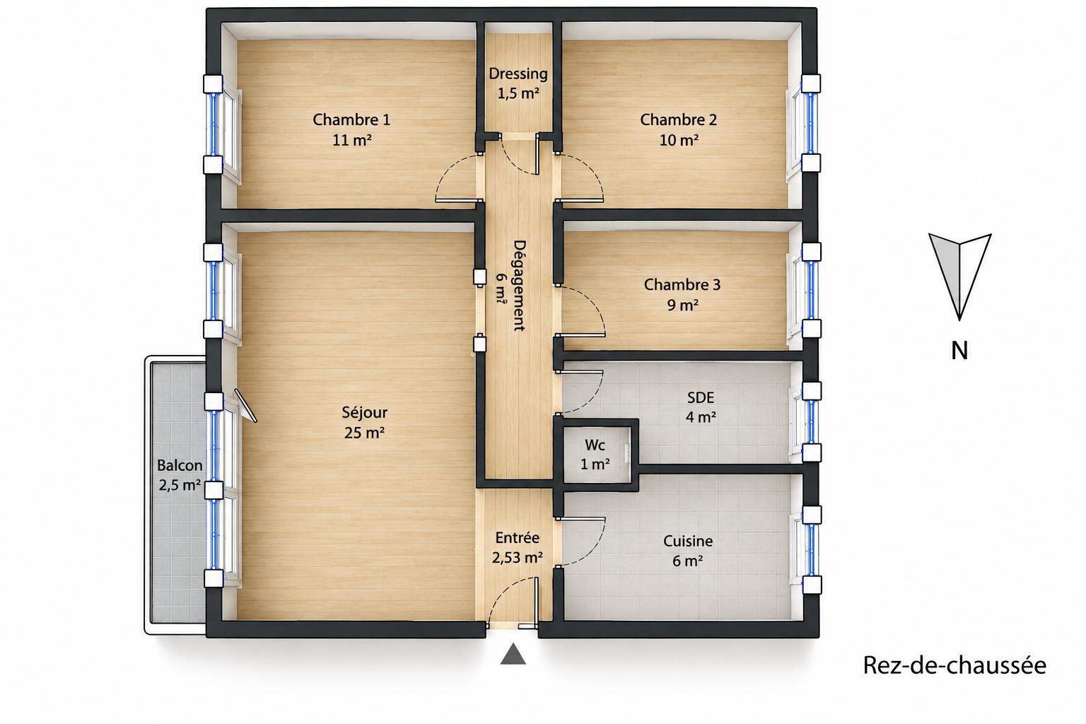 Appartement 5 pièces 75 m² · à Antony · 75 m² · 280 000 €