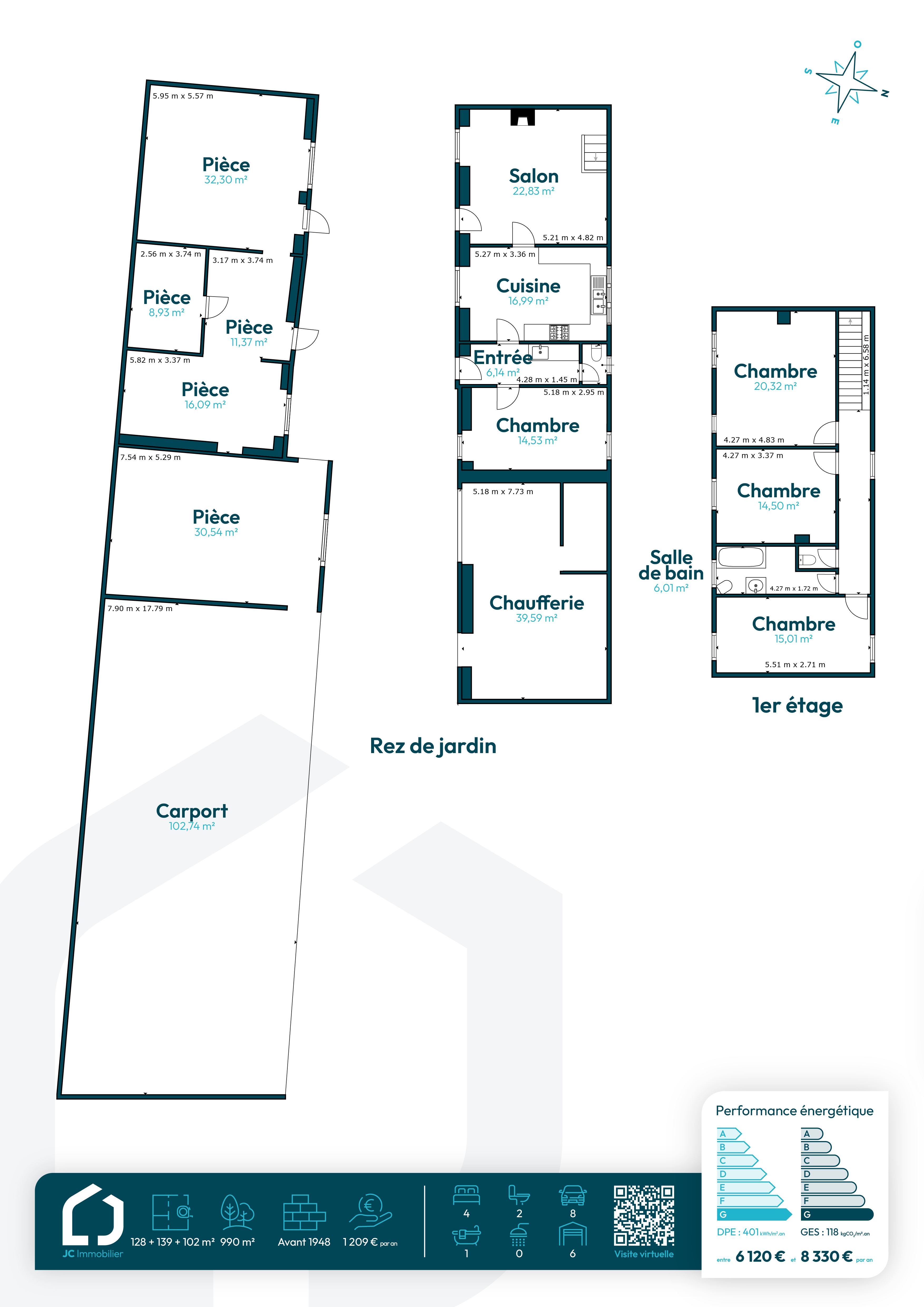 Maison 8 pièces 128 m² · à Villemer · 128 m² · 150 000 €