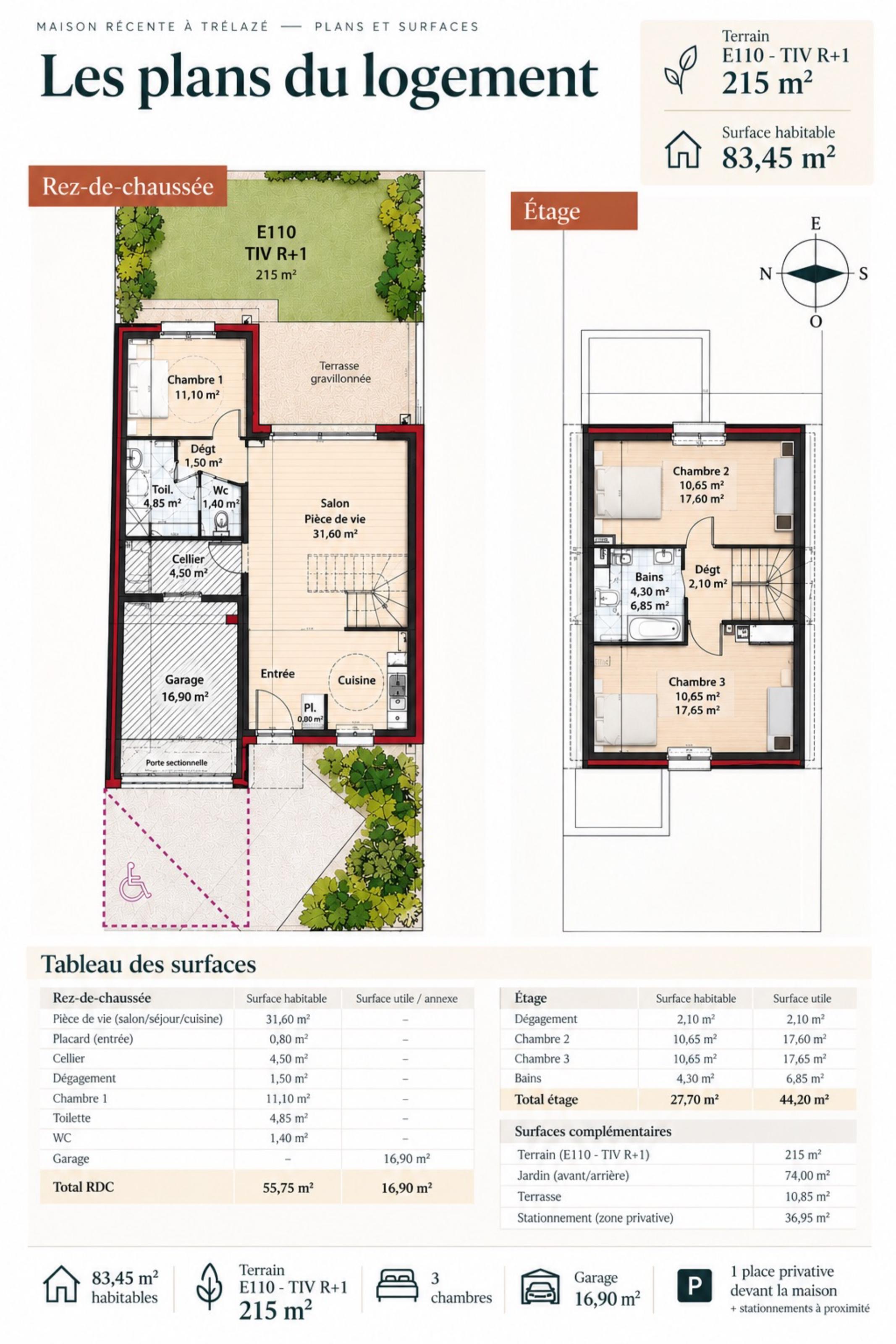 Maison 5 pièces 84 m² · à Trélazé · 84 m² · 262 000 €