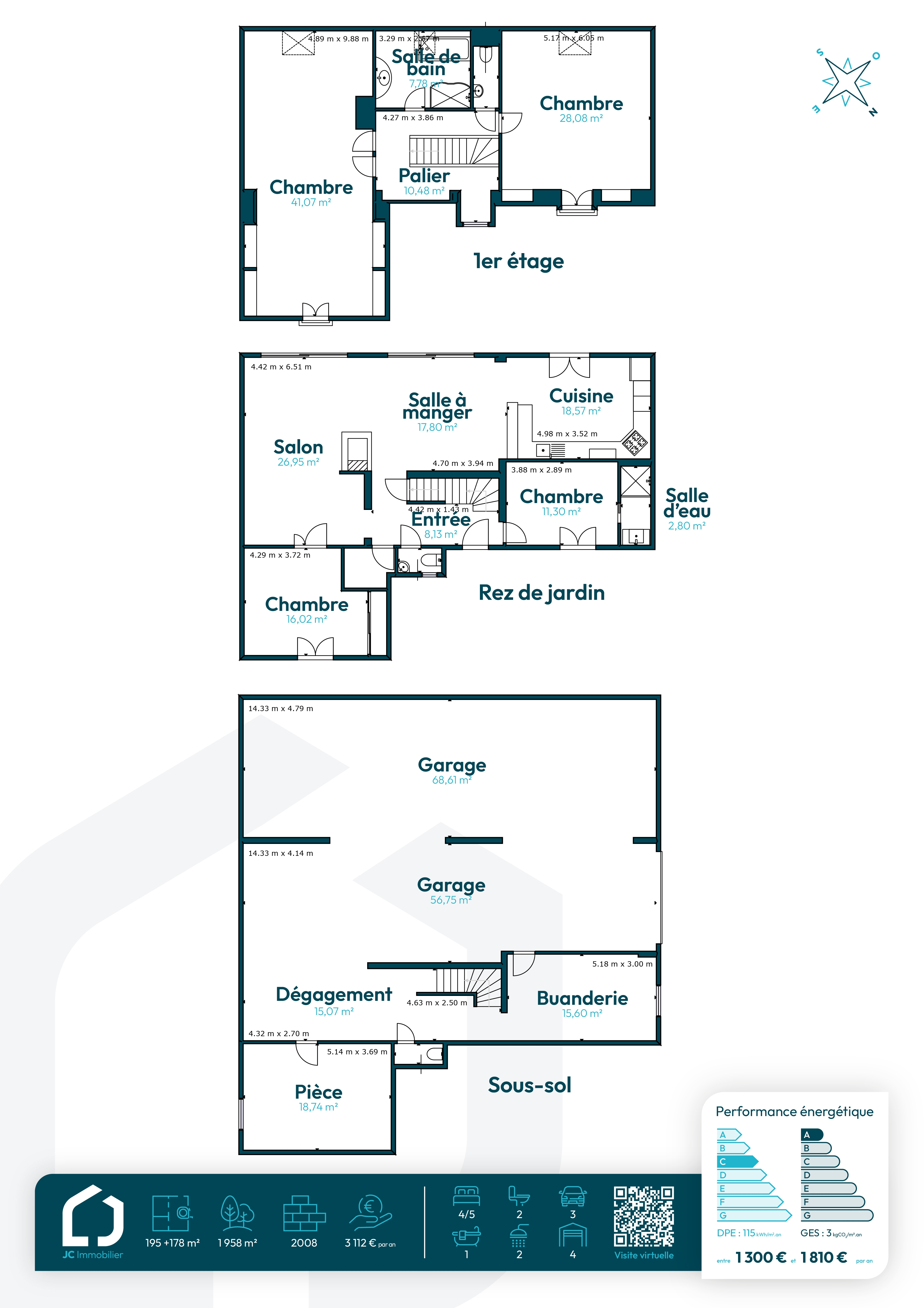 Maison 7 pièces 195 m² · à Villemaréchal · 195 m² · 449 000 €