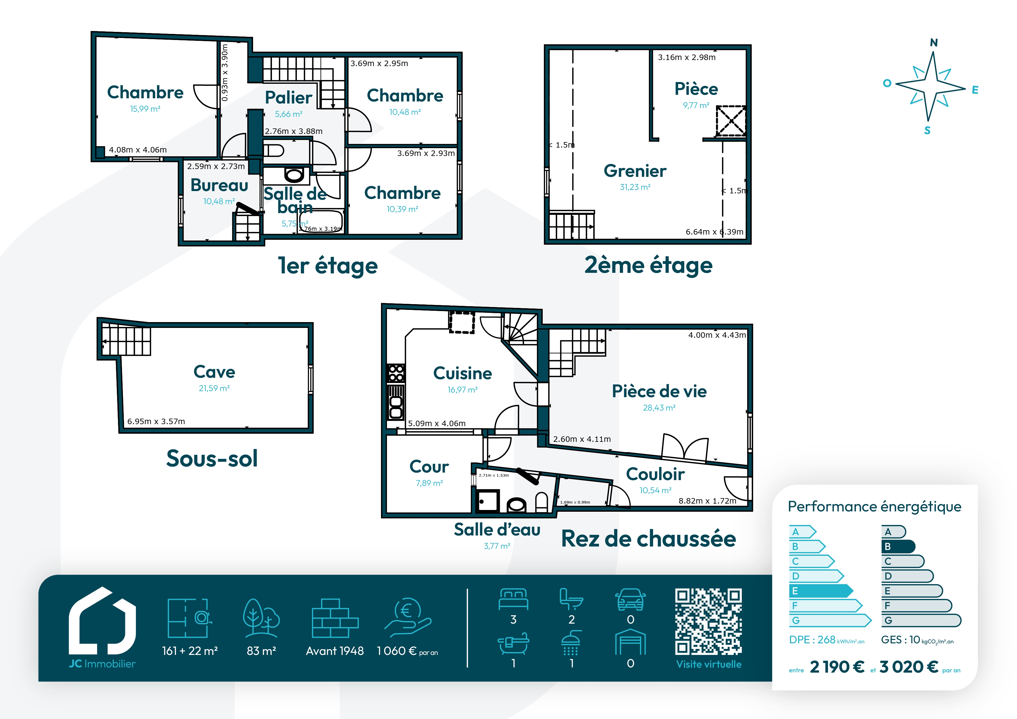 Maison 5 pièces 161 m² · à Égreville · 161 m² · 110 000 €