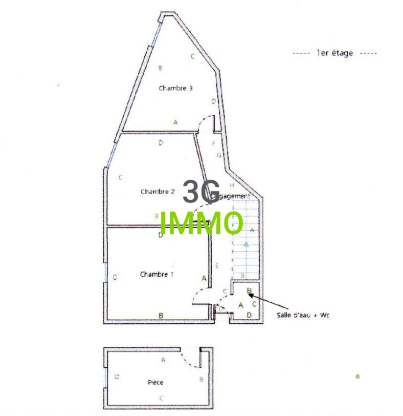 Appartement 5 pièces 93 m² · au Vigan · 92,6 m² · 98 000 €