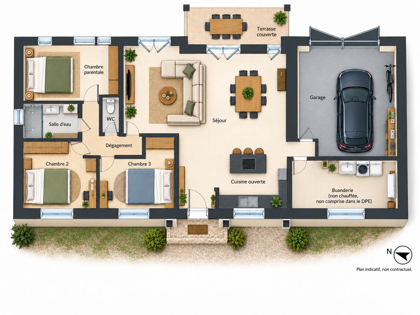 Maison 4 pièces 106 m² · à Saint-Benoît · 106 m² · 290 000 €