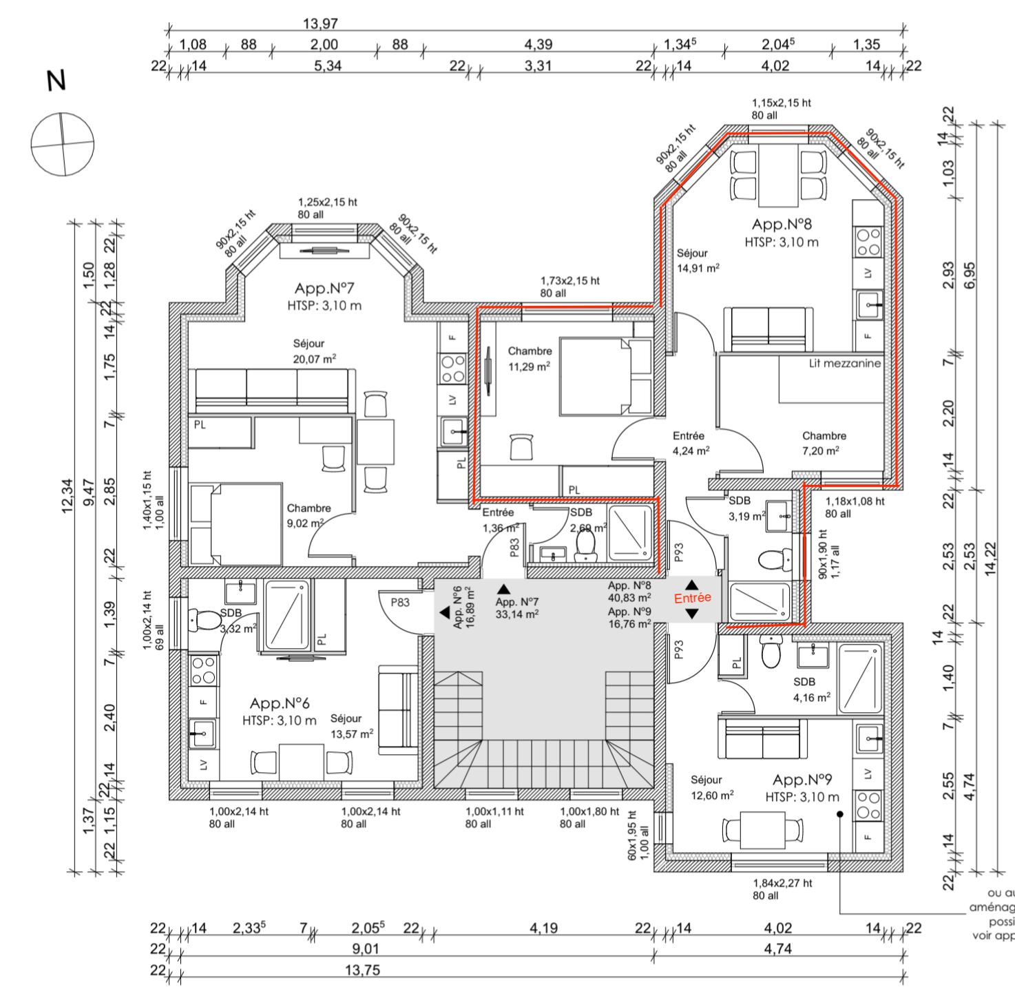 Appartement 3 pièces 44 m² · à Rouen · 44 m² · 111 500 €
