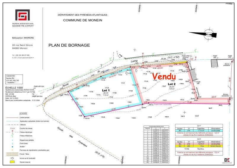 Terrain constructible à Monein (64360) - Photo 2
