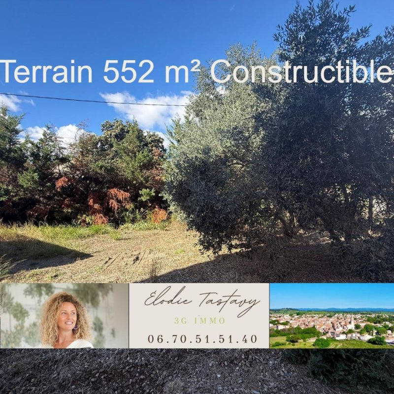Terrain constructible à Maraussan (34370)