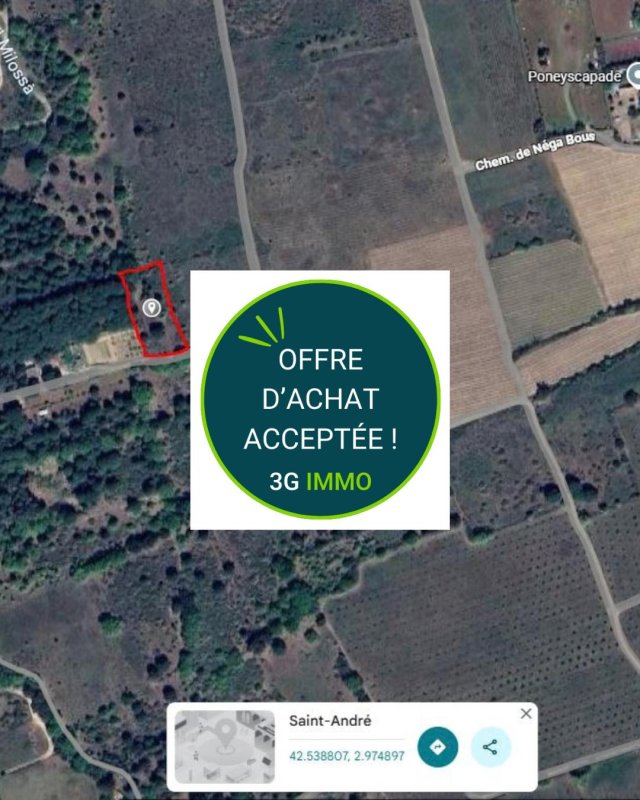 Terrain agricole à Saint-André (66690)