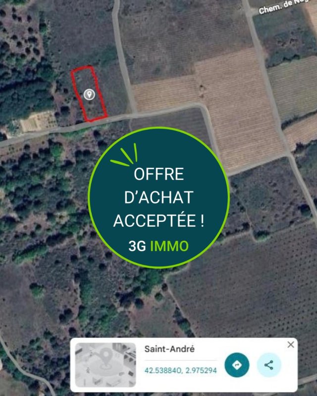 Terrain agricole à Saint-André (66690)