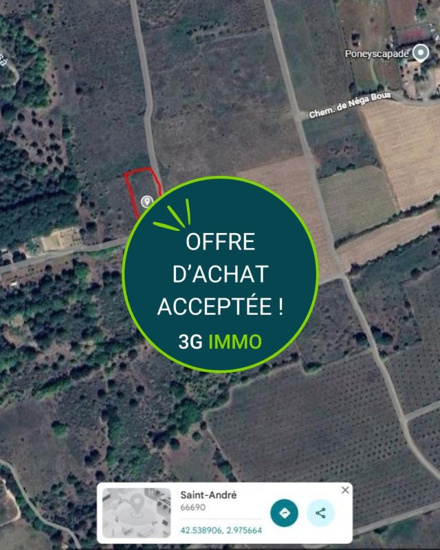 Terrain agricole à Saint-André (66690)