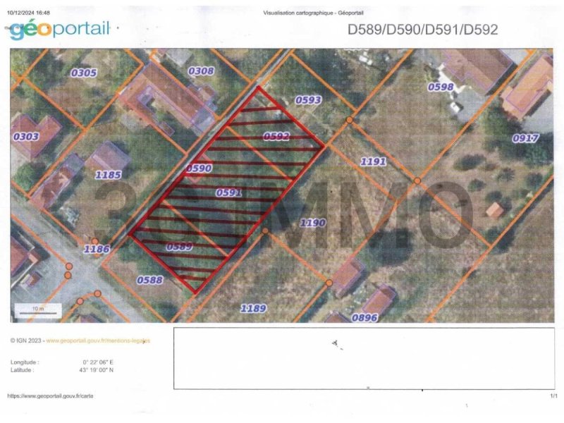 Terrain constructible à Trie-sur-Baïse (65220)
