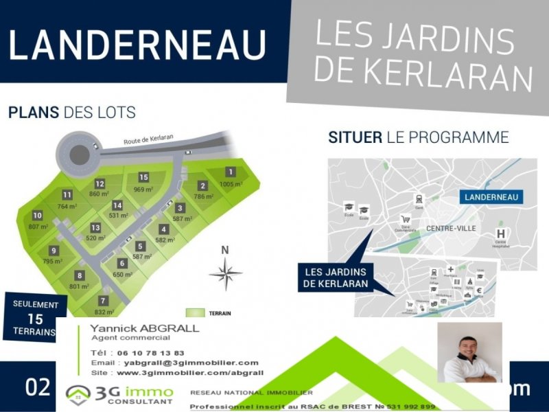 Terrain à Landerneau (29800)